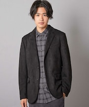 リラックスフィットフェイクスエードジャケット