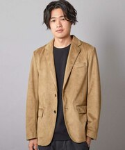 リラックスフィットフェイクスエードジャケット