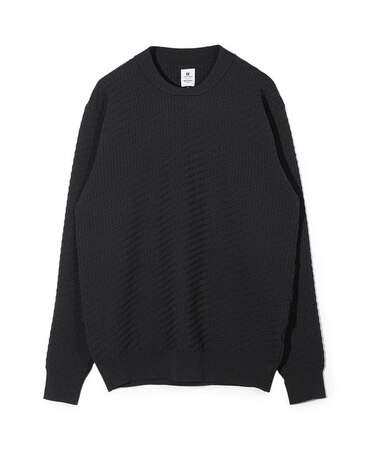 【COLE HAAN/コール ハーン】別注ブリスタージャガードハイゲージニットTEE＜マシンウォッシャブル＞