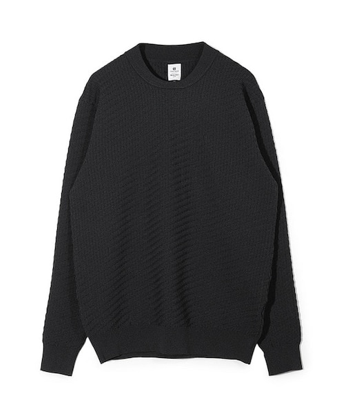 【COLE HAAN/コール ハーン】別注ブリスタージャガードハイゲージニットTEE＜マシンウォッシャブル＞