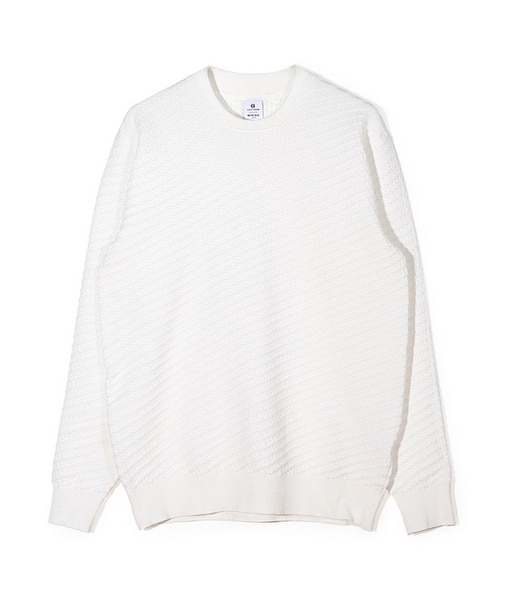 【COLE HAAN/コール ハーン】別注ブリスタージャガードハイゲージニットTEE＜マシンウォッシャブル＞