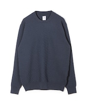 【COLE HAAN/コール ハーン】別注ブリスタージャガードハイゲージニットTEE＜マシンウォッシャブル＞