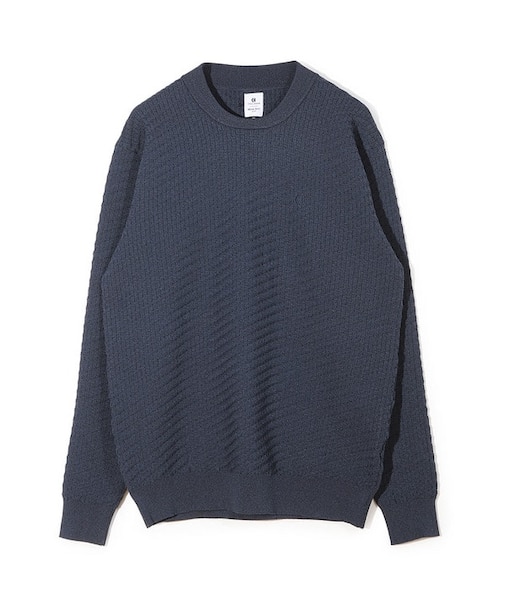 【COLE HAAN/コール ハーン】別注ブリスタージャガードハイゲージニットTEE＜マシンウォッシャブル＞