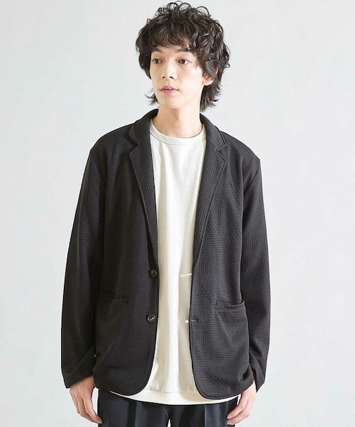 ニットライクジャガードジャケット