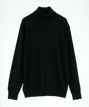 【ACTIVE TAILOR/アクティブテイラー】12Gジャカードタートルネックニット