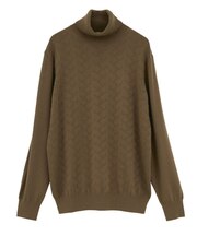 【ACTIVE TAILOR/アクティブテイラー】12Gジャカードタートルネックニット