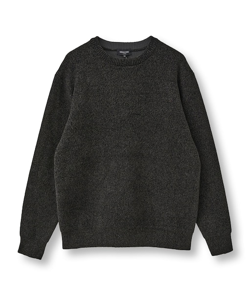 メランジ調モールニット