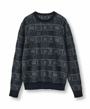 リンクスジャカード クルーネックニット