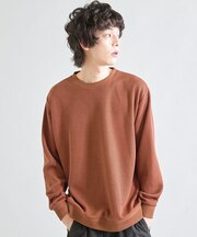 ニットソーハニカムクルーネック