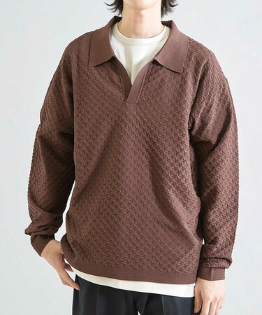 <WEB限定>ハイゲージ スキッパー ポロニット