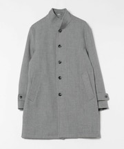 ウール調ヘリンボーンコート