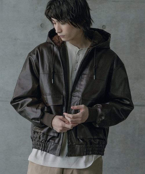 SHIPS: スーパー160'S メリノウール メルトン バーシティジャケット