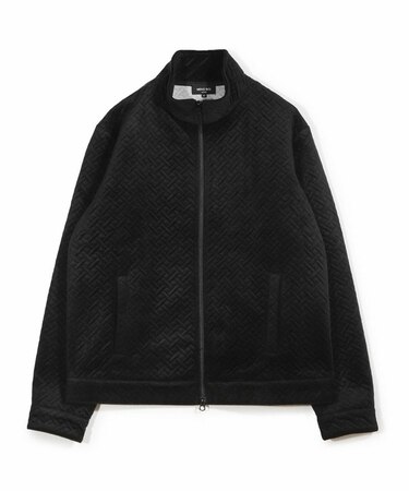 ベロアキルトステッチブルゾン