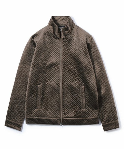 ベロアキルトステッチブルゾン