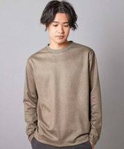 エンボスリンクスフェイクスウェードロンT