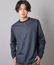エンボスリンクスフェイクスウェードロンT