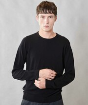 【 吸湿・発熱・保温】ウォッシャブル クルーネック ニット
