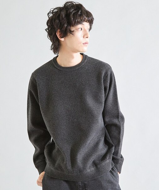杢ファンシーヤーン×ポリニットWフェイス