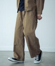 12ozコットンダックダブルニーペインターパンツ