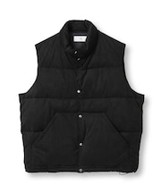 フェイクスエード中綿ベスト