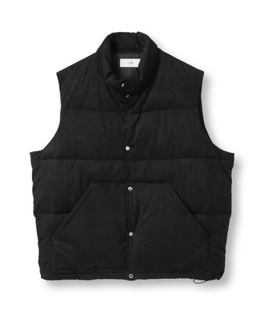 フェイクスエード中綿ベスト