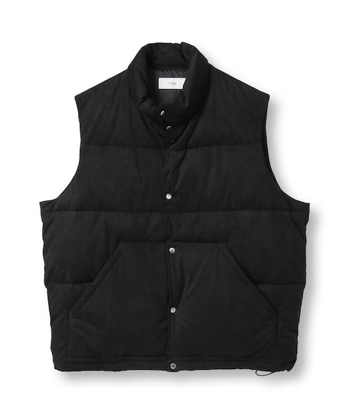 フェイクスエード中綿ベスト