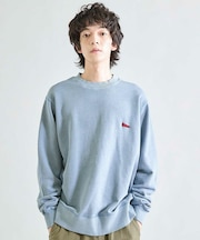 【Good wear×BARRY McGEE×UNION STATION】ピグメント加工 別注クルーネックスウェット