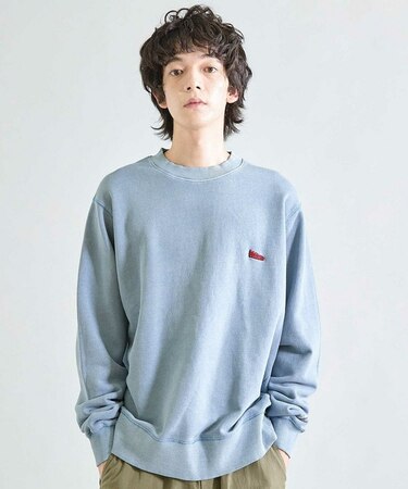 【Good wear×BARRY McGEE×UNION STATION】ピグメント加工 別注クルーネックスウェット