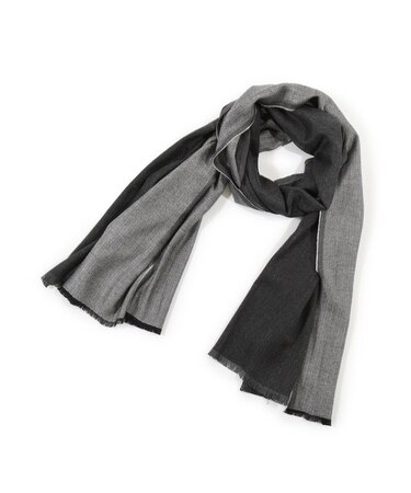 カシミヤ混リバーシブルマフラー