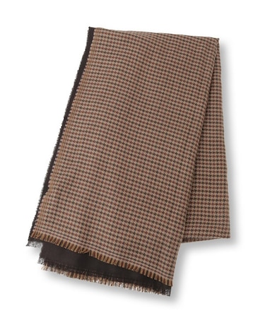 カシミヤ混リバーシブルマフラー