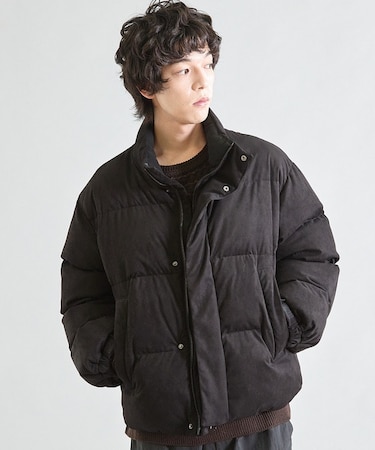 ビーガンスウェード中綿ブルゾン