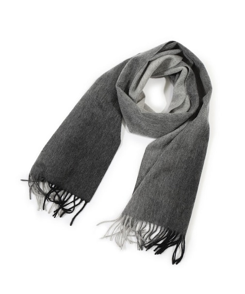 ベビーカシミヤ オンブレーグラデーションストール