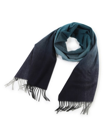 ベビーカシミヤ オンブレーグラデーションストール