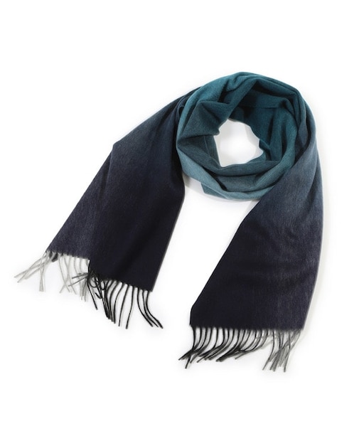 ベビーカシミヤ オンブレーグラデーションストール