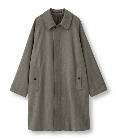 ヘリンボーンダブルクロス ステンカラーコート＜2WAYストレッチ＞