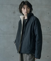 ナイロンアンドフリースリバーシブルスタンドブルゾン