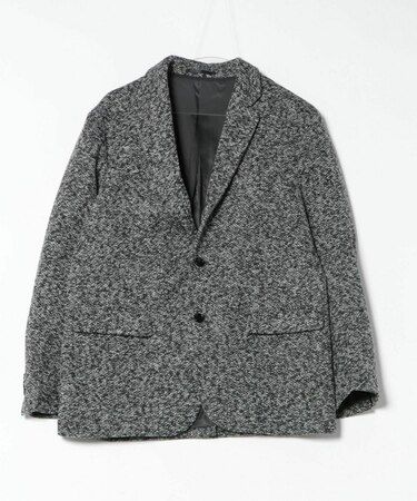 メランジニット風テーラードジャケット