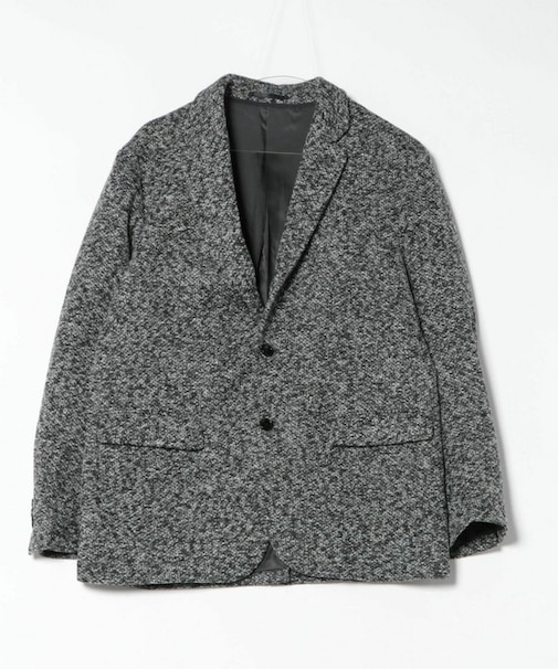 メランジニット風テーラードジャケット