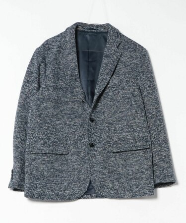 メランジニット風テーラードジャケット