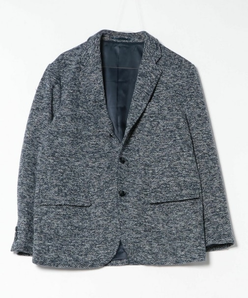メランジニット風テーラードジャケット