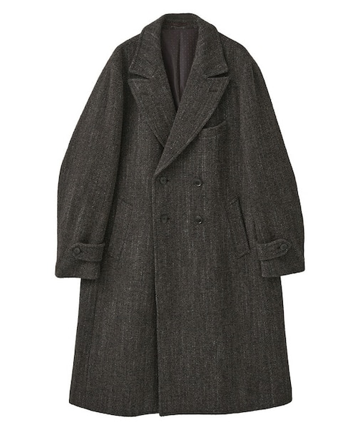 ヴィンテージツイードダブルブレステッドコート