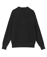 12Gジャカードモックネックニット