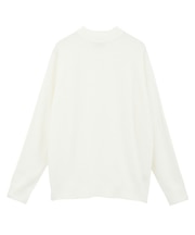 12Gジャカードモックネックニット