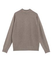 12Gジャカードモックネックニット