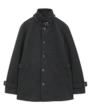 スタンドカラーウールヘリンボーンブルゾン