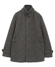 スタンドカラーウールヘリンボーンブルゾン