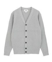 12Gブリスター柄カーディガン