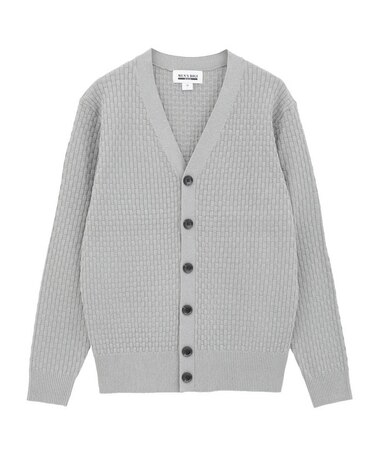 12Gブリスター柄カーディガン