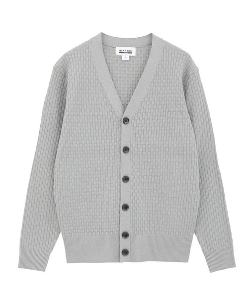 12Gブリスター柄カーディガン