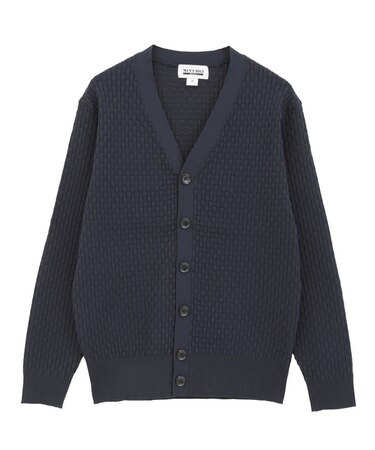 12Gブリスター柄カーディガン